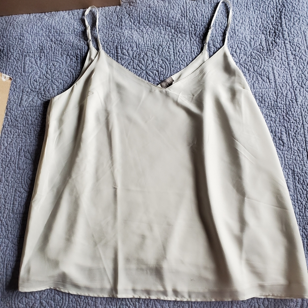 NWOT  ASOS Sheer White Flowy Tank